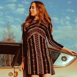 Free people stella knit mini dress size small